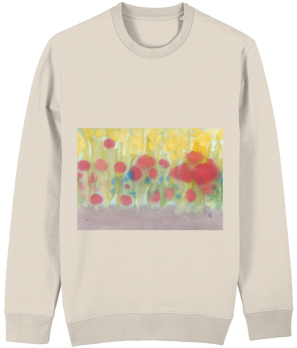 Mohnblumen Sweatshirt für Erwachsene